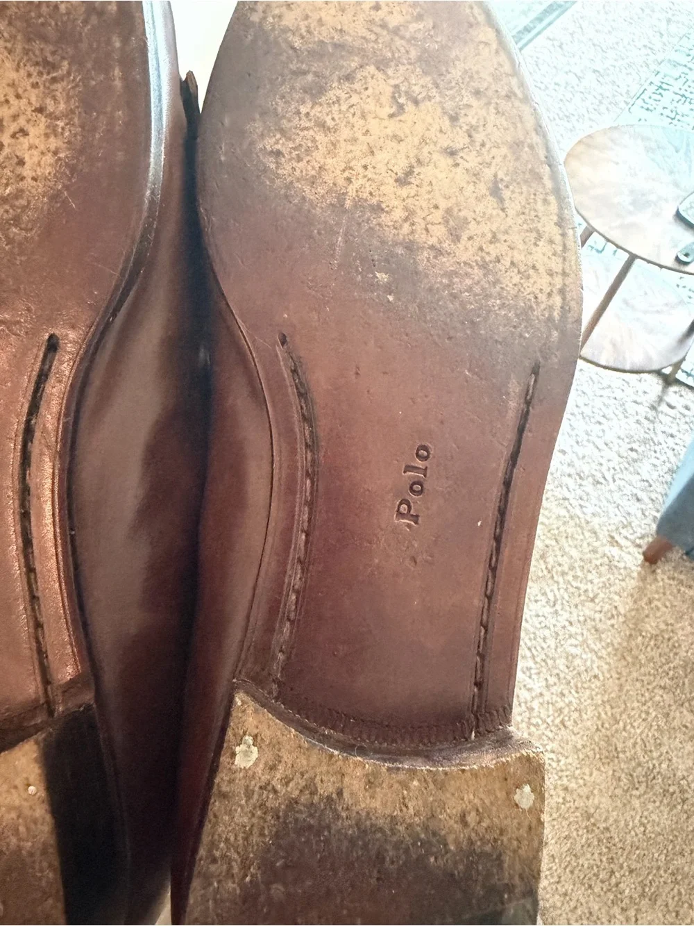 Polo by Ralph Lauren Brown Leather Tassel Kiltie Loafers